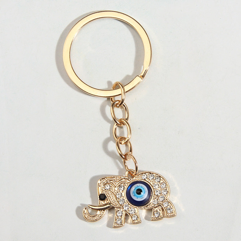 Wholesale Metal Diamond Devil Eye Keychain